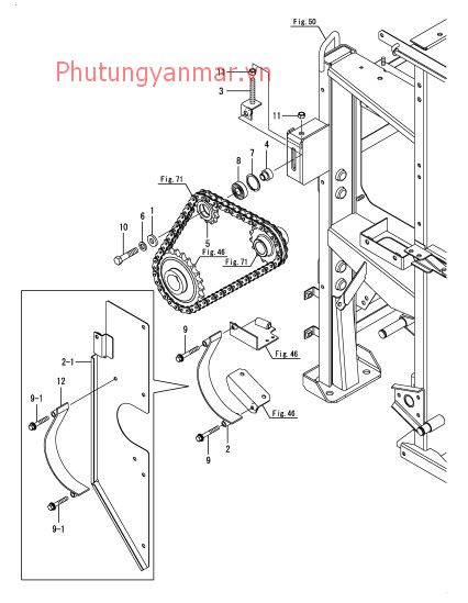 Xích truyền động cắt